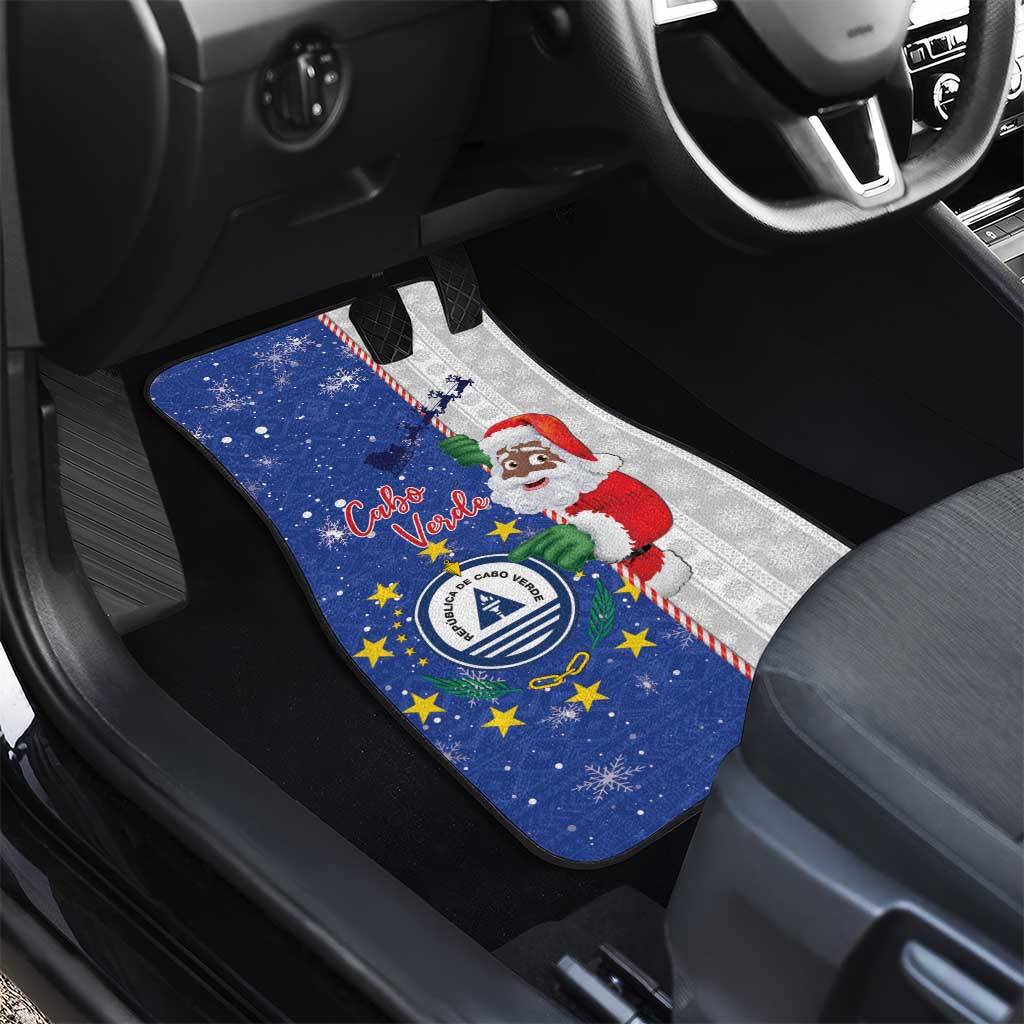 Cape Verde Christmas Car Mats Black Santa Felix Natal - Wonder Print Shop