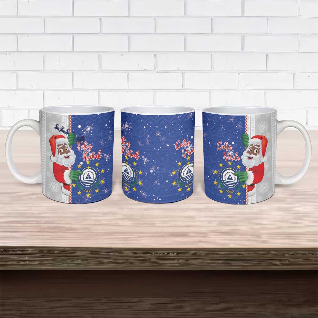 Cape Verde Christmas Ceramic Mug Black Santa Felix Natal - Wonder Print Shop