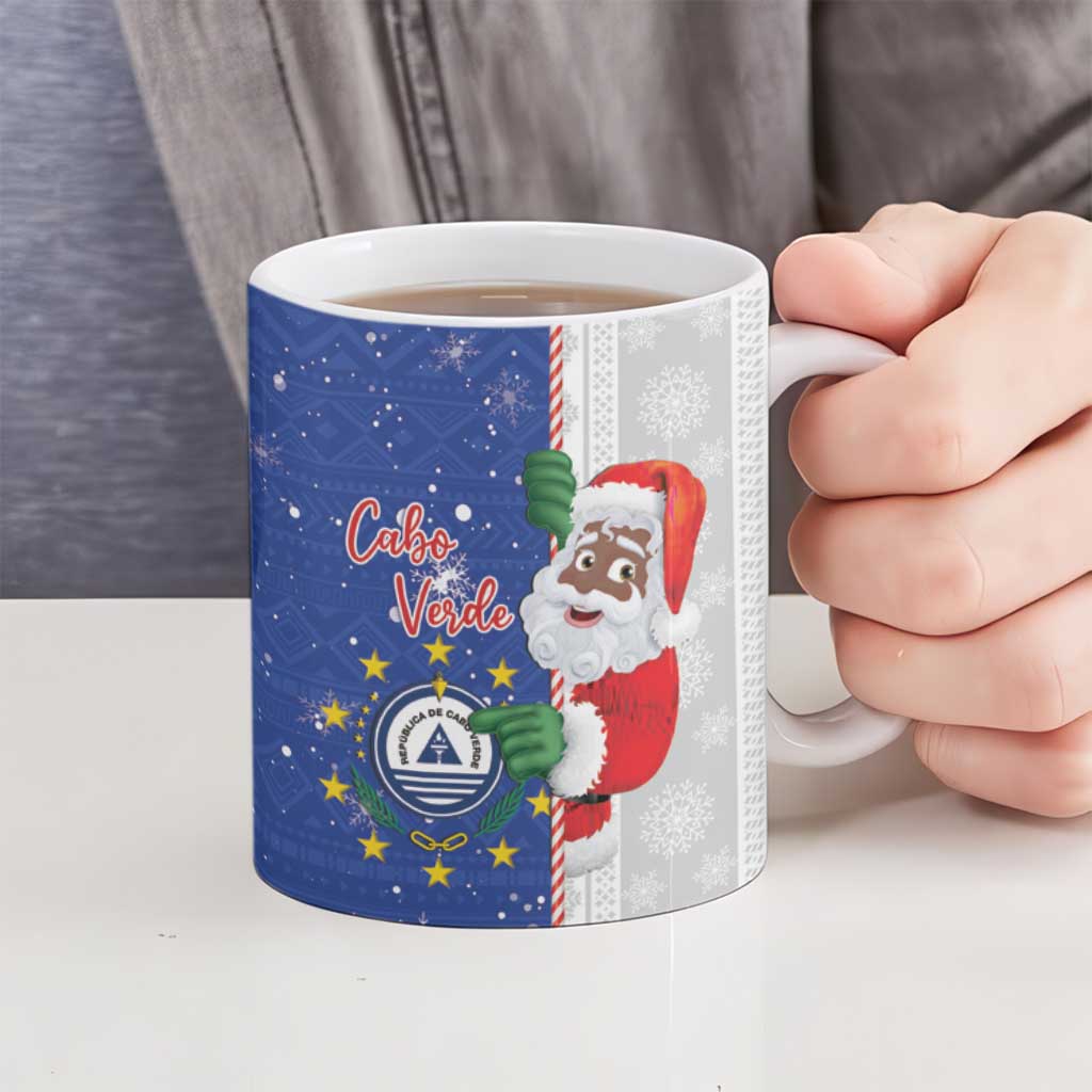 Cape Verde Christmas Ceramic Mug Black Santa Felix Natal - Wonder Print Shop
