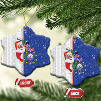 Cape Verde Christmas Ceramic Ornament Black Santa Felix Natal - Wonder Print Shop