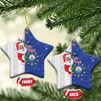 Cape Verde Christmas Ceramic Ornament Black Santa Felix Natal - Wonder Print Shop