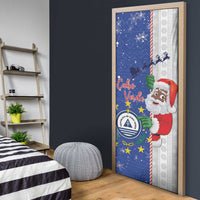 Cape Verde Christmas Door Cover Black Santa Felix Natal - Wonder Print Shop