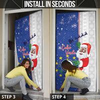 Cape Verde Christmas Door Cover Black Santa Felix Natal - Wonder Print Shop