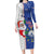 Cape Verde Christmas Family Matching Long Sleeve Bodycon Dress and Hawaiian Shirt Black Santa Felix Natal - Wonder Print Shop