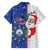 Cape Verde Christmas Family Matching Off The Shoulder Long Sleeve Dress and Hawaiian Shirt Black Santa Felix Natal - Wonder Print Shop