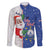 Cape Verde Christmas Family Matching Off Shoulder Maxi Dress and Hawaiian Shirt Black Santa Felix Natal - Wonder Print Shop