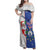 Cape Verde Christmas Family Matching Off Shoulder Maxi Dress and Hawaiian Shirt Black Santa Felix Natal - Wonder Print Shop