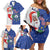 Cape Verde Christmas Family Matching Off Shoulder Short Dress and Hawaiian Shirt Black Santa Felix Natal - Wonder Print Shop
