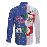 Cape Verde Christmas Family Matching Summer Maxi Dress and Hawaiian Shirt Black Santa Felix Natal - Wonder Print Shop