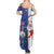Cape Verde Christmas Family Matching Summer Maxi Dress and Hawaiian Shirt Black Santa Felix Natal - Wonder Print Shop