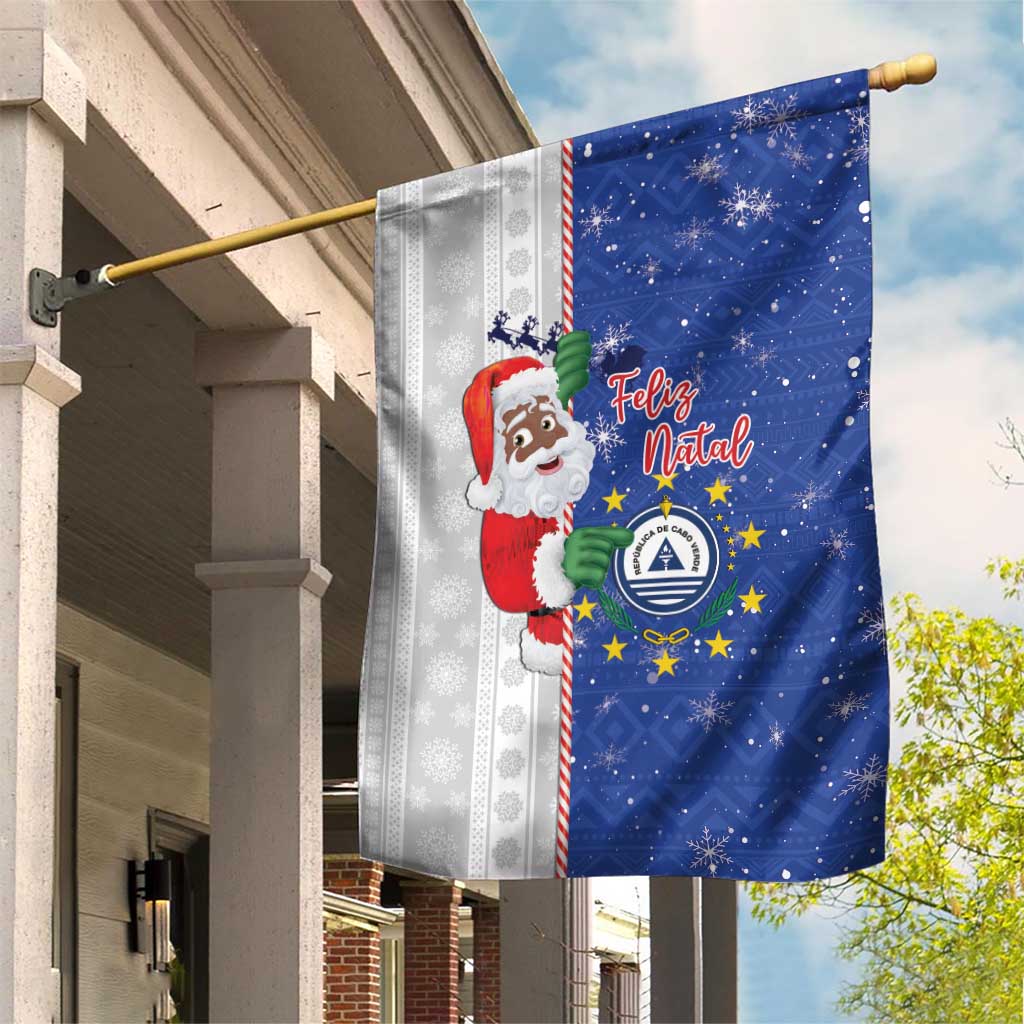 Cape Verde Christmas Garden Flag Black Santa Felix Natal - Wonder Print Shop