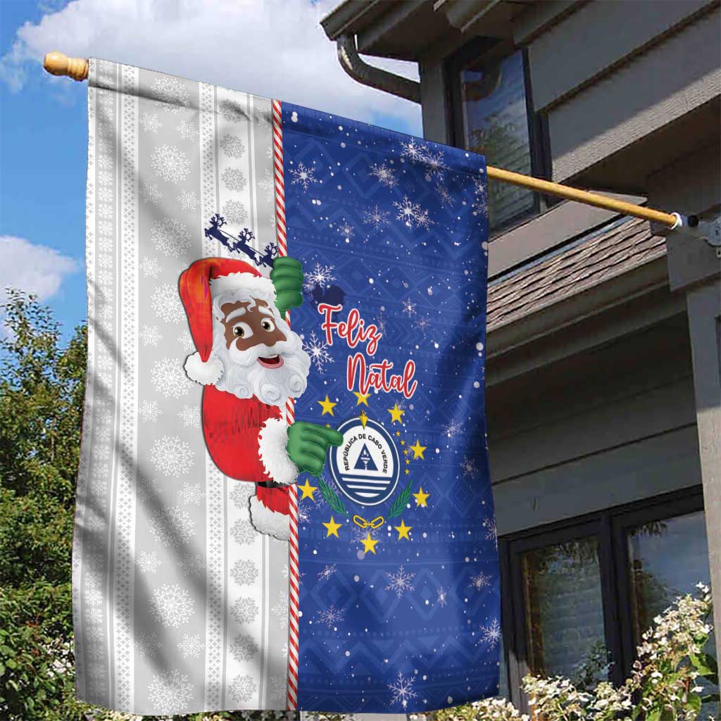 Cape Verde Christmas Garden Flag Black Santa Felix Natal - Wonder Print Shop