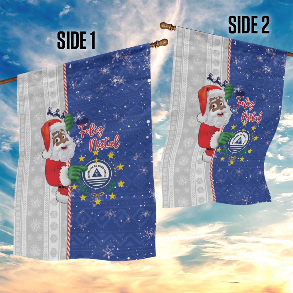 Cape Verde Christmas Garden Flag Black Santa Felix Natal - Wonder Print Shop