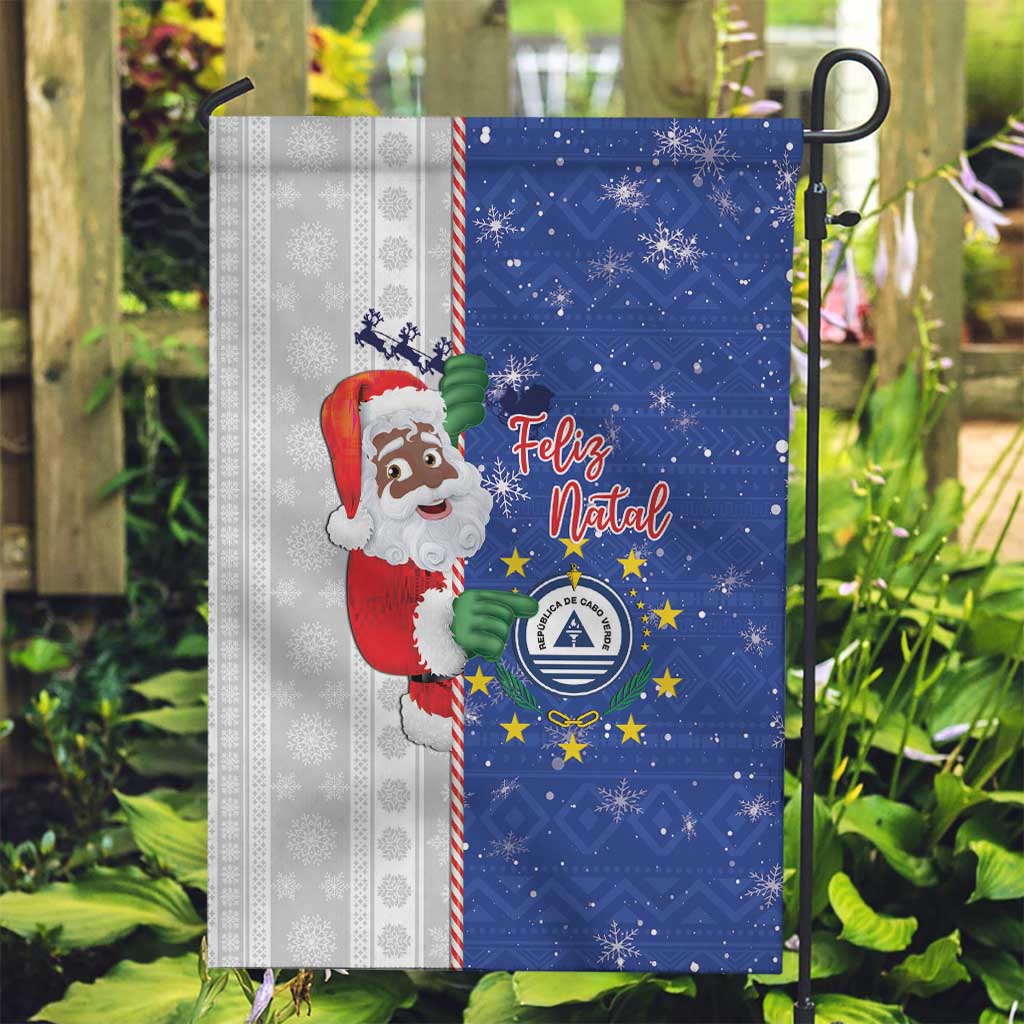 Cape Verde Christmas Garden Flag Black Santa Felix Natal - Wonder Print Shop