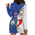Cape Verde Christmas Hoodie Dress Black Santa Felix Natal - Wonder Print Shop
