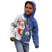 Cape Verde Christmas Kid Hoodie Black Santa Felix Natal - Wonder Print Shop