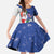 Cape Verde Christmas Kid Short Sleeve Dress Black Santa Felix Natal - Wonder Print Shop