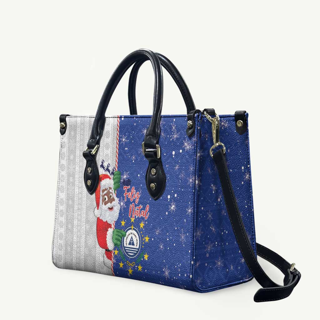 Cape Verde Christmas Leather Bag Black Santa Felix Natal - Wonder Print Shop