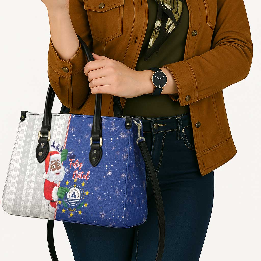 Cape Verde Christmas Leather Bag Black Santa Felix Natal - Wonder Print Shop