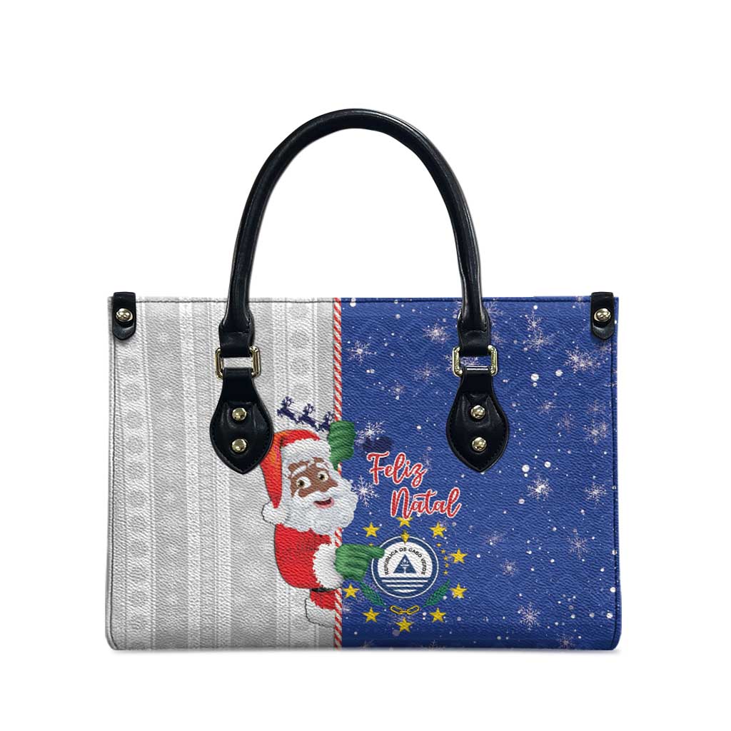 Cape Verde Christmas Leather Bag Black Santa Felix Natal - Wonder Print Shop