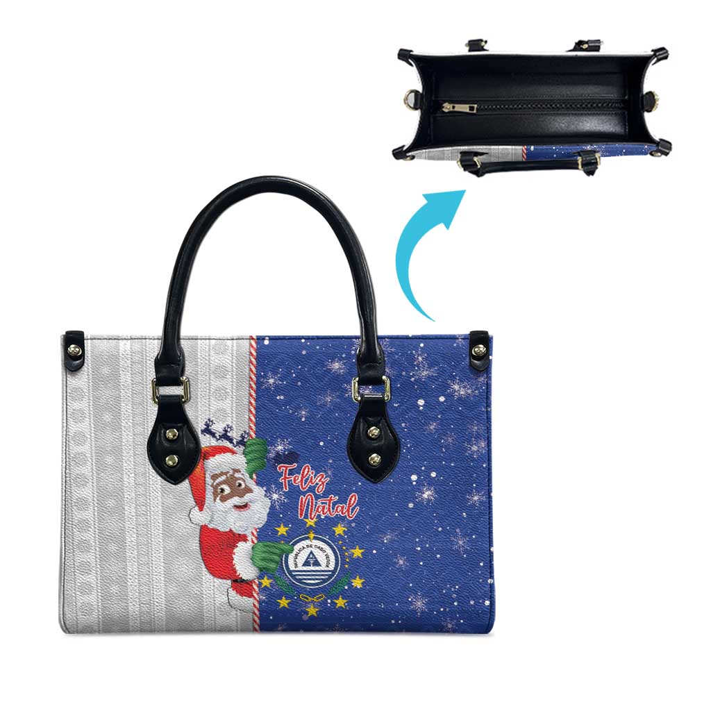Cape Verde Christmas Leather Bag Black Santa Felix Natal - Wonder Print Shop
