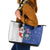 Cape Verde Christmas Leather Tote Bag Black Santa Felix Natal - Wonder Print Shop
