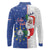 Cape Verde Christmas Long Sleeve Polo Shirt Black Santa Felix Natal - Wonder Print Shop