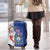 Cape Verde Christmas Luggage Cover Black Santa Felix Natal - Wonder Print Shop