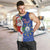 Cape Verde Christmas Men Tank Top Black Santa Felix Natal - Wonder Print Shop