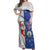 Cape Verde Christmas Off Shoulder Maxi Dress Black Santa Felix Natal - Wonder Print Shop