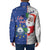 Cape Verde Christmas Padded Jacket Black Santa Felix Natal - Wonder Print Shop
