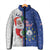 Cape Verde Christmas Padded Jacket Black Santa Felix Natal - Wonder Print Shop
