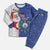 Cape Verde Christmas Pajama Set Black Santa Felix Natal - Wonder Print Shop