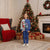 Cape Verde Christmas Pajama Set Black Santa Felix Natal - Wonder Print Shop