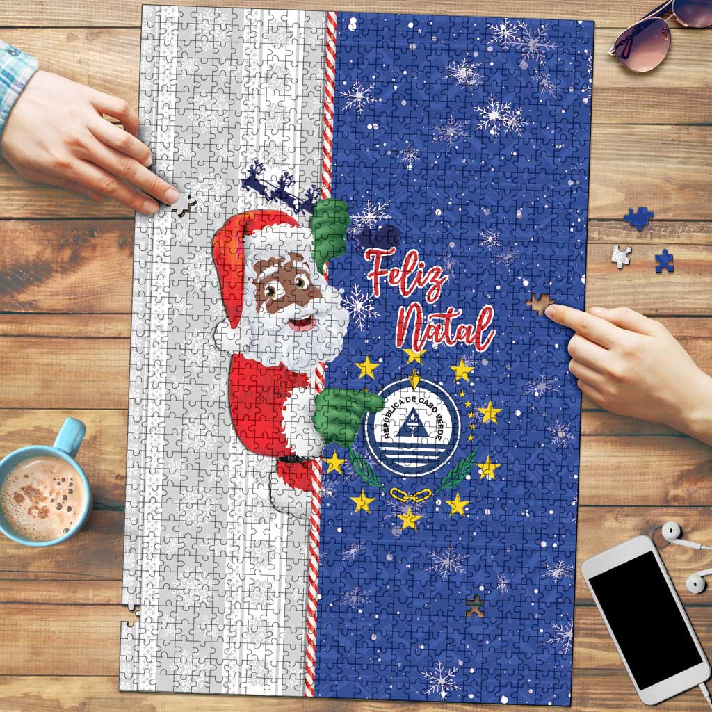Cape Verde Christmas Puzzle Black Santa Felix Natal - Wonder Print Shop