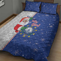 Cape Verde Christmas Quilt Bed Set Black Santa Felix Natal - Wonder Print Shop