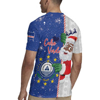 Cape Verde Christmas Rugby Jersey Black Santa Felix Natal - Wonder Print Shop
