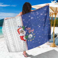 Cape Verde Christmas Sarong Black Santa Felix Natal - Wonder Print Shop