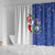 Cape Verde Christmas Shower Curtain Black Santa Felix Natal - Wonder Print Shop