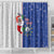 Cape Verde Christmas Shower Curtain Black Santa Felix Natal - Wonder Print Shop