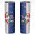 Cape Verde Christmas Skinny Tumbler Black Santa Felix Natal - Wonder Print Shop