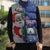 Cape Verde Christmas Sleeveless Puffer Jacket Black Santa Felix Natal - Wonder Print Shop
