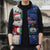 Cape Verde Christmas Sleeveless Puffer Jacket Black Santa Felix Natal - Wonder Print Shop