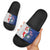 Cape Verde Christmas Slide Sandals Black Santa Felix Natal - Wonder Print Shop