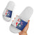 Cape Verde Christmas Slide Sandals Black Santa Felix Natal - Wonder Print Shop