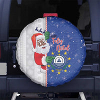 Cape Verde Christmas Spare Tire Cover Black Santa Felix Natal - Wonder Print Shop