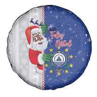 Cape Verde Christmas Spare Tire Cover Black Santa Felix Natal - Wonder Print Shop