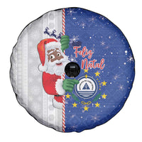 Cape Verde Christmas Spare Tire Cover Black Santa Felix Natal - Wonder Print Shop