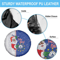 Cape Verde Christmas Spare Tire Cover Black Santa Felix Natal - Wonder Print Shop