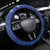 Cape Verde Christmas Steering Wheel Cover Black Santa Felix Natal - Wonder Print Shop